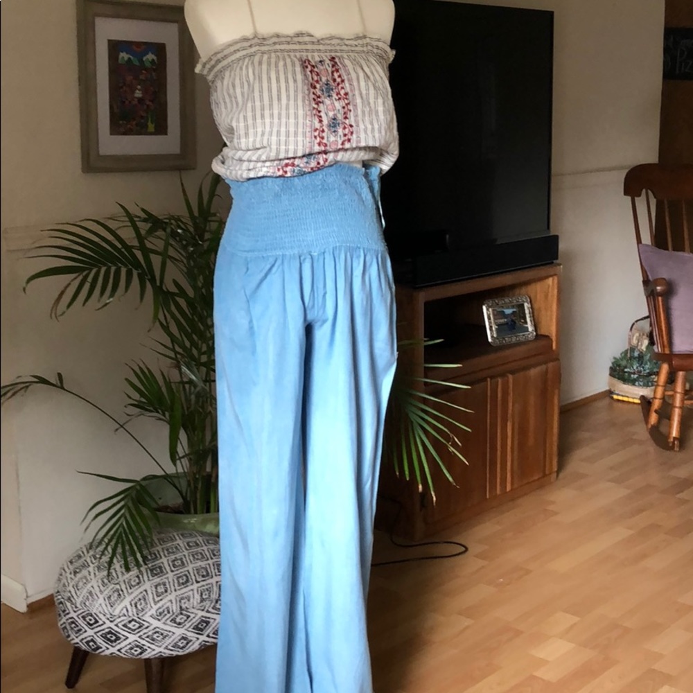 High waisted palazzo pants